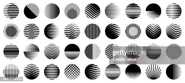 circles - wave logo stock illustrations