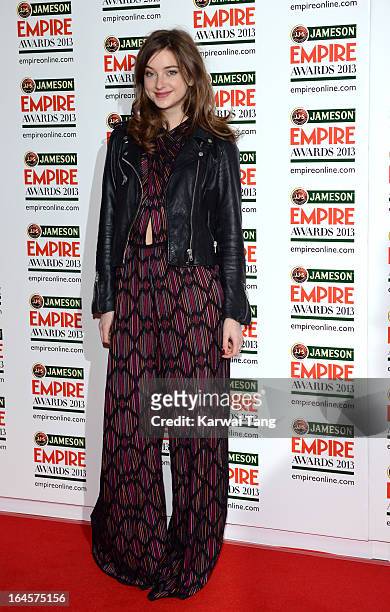 Antonia Clarke attends the 18th Jameson Empire Film Awards at Grosvenor House, on March 24, 2013 in London, England.