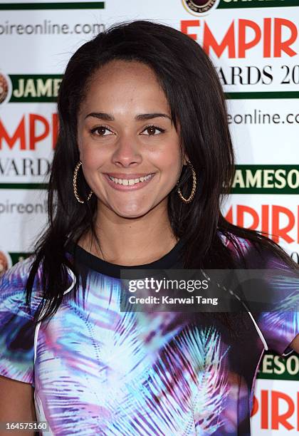 Karla Crome attends the 18th Jameson Empire Film Awards at Grosvenor House, on March 24, 2013 in London, England.