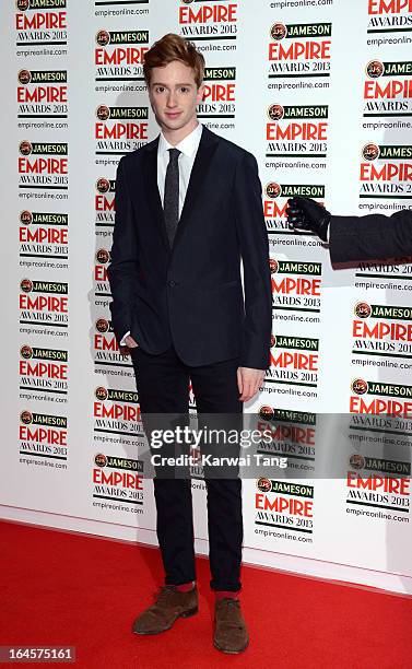 Luke Newberry attends the 18th Jameson Empire Film Awards at Grosvenor House, on March 24, 2013 in London, England.