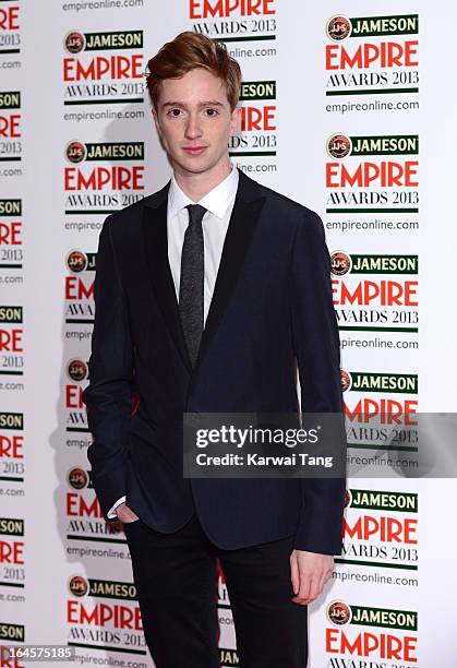 Luke Newberry attends the 18th Jameson Empire Film Awards at Grosvenor House, on March 24, 2013 in London, England.