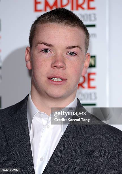 Will Poulter attends the 18th Jameson Empire Film Awards at Grosvenor House, on March 24, 2013 in London, England.