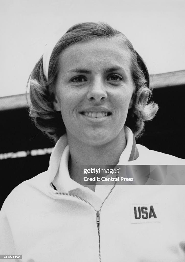 American tennis player Mary-Ann Eisel at Wimbledon London for the ...