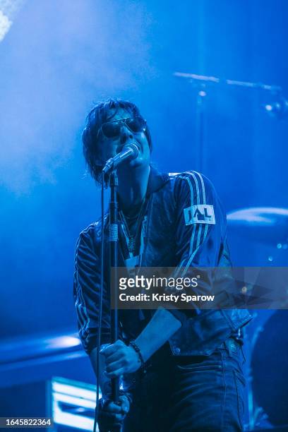 The Strokes perform during the Rock en Seine Festival on August 27, 2023 in Saint-Cloud, France.