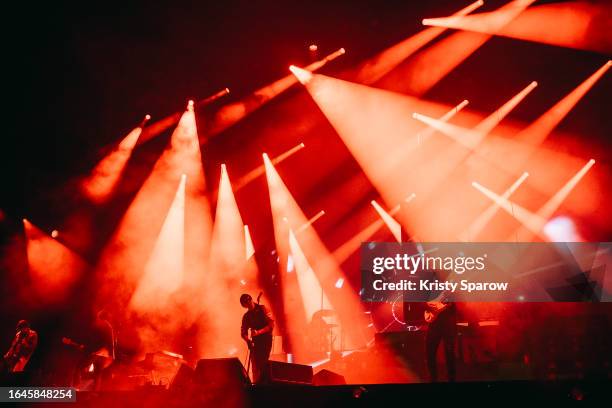 The Strokes perform during the Rock en Seine Festival on August 27, 2023 in Saint-Cloud, France.