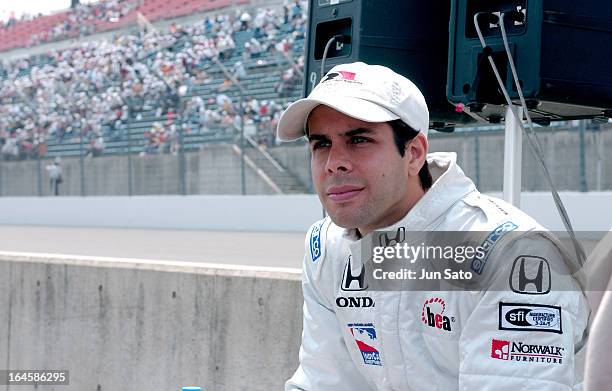 "Vitor Meira during IndyCar - 2004 Bridgestone Indy Japan 300 - Day 3 - Opening Ceremony - Pit Lane at Twin Ring Motegi Super Speedway in Motegi,...