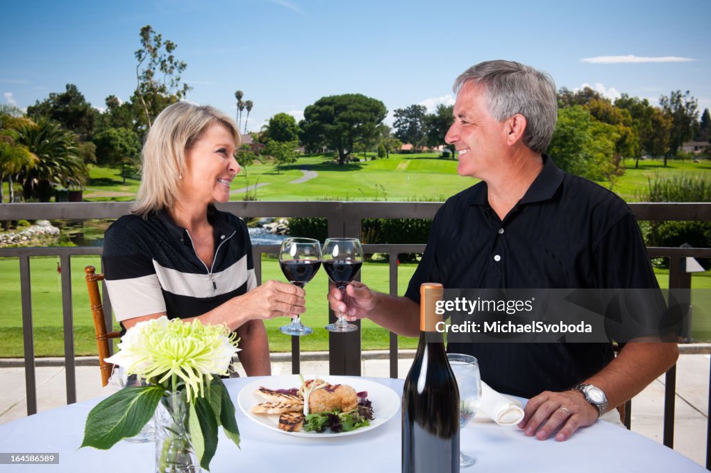 Romantic Golf Couple