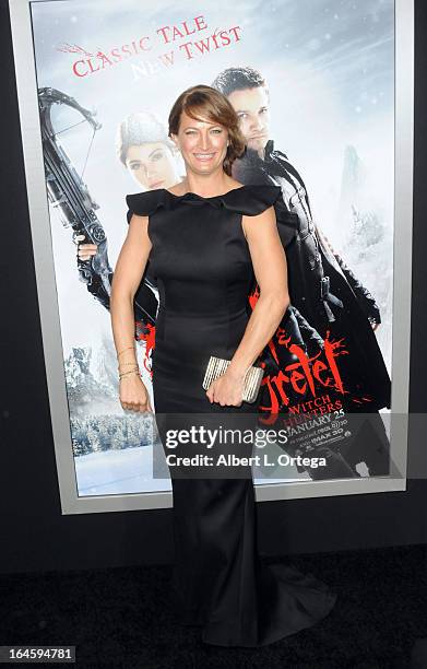 Actress/Stuntwoman Zoe Bell arrives for The Los Angeles Premiere of "Hansel & Gretel: Witch Hunters" held at TCL Chinese Theater on January 24, 2013...