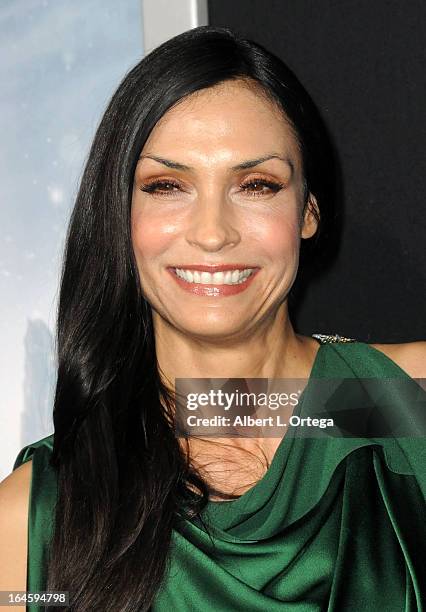 Actress Famke Janssen arrives for The Los Angeles Premiere of "Hansel & Gretel: Witch Hunters" held at TCL Chinese Theater on January 24, 2013 in...