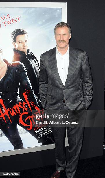 Actor Will Ferrell arrives for The Los Angeles Premiere of "Hansel & Gretel: Witch Hunters" held at TCL Chinese Theater on January 24, 2013 in...