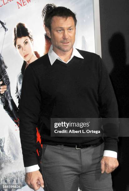 Actor Grant Bowler arrives for The Los Angeles Premiere of "Hansel & Gretel: Witch Hunters" held at TCL Chinese Theater on January 24, 2013 in...