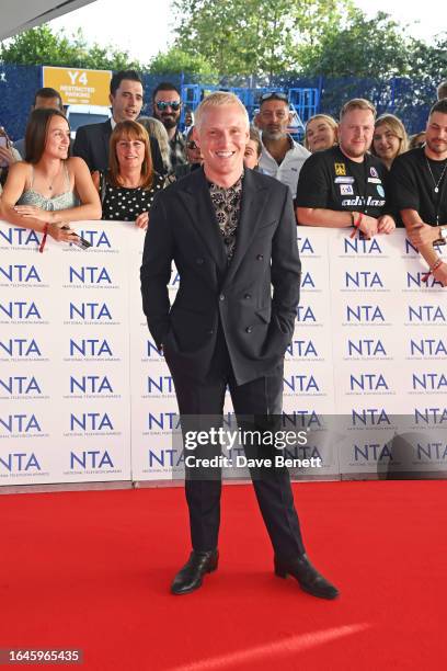 Jamie Laing arrives at the National Television Awards 2023 at The O2 Arena on September 5, 2023 in London, England.