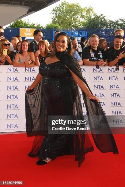 Alison Hammond arrives at the National Television Awards 2023 at The O2 Arena on September 5, 2023 in London, England.