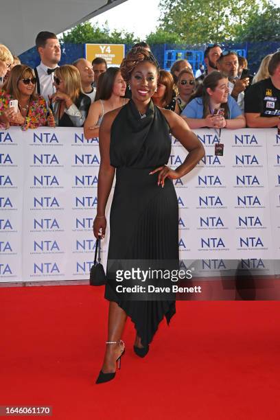 Scarlette Douglas arrives at the National Television Awards 2023 at The O2 Arena on September 5, 2023 in London, England.