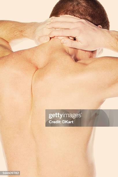 pain in a neck - chronic wound stock pictures, royalty-free photos & images