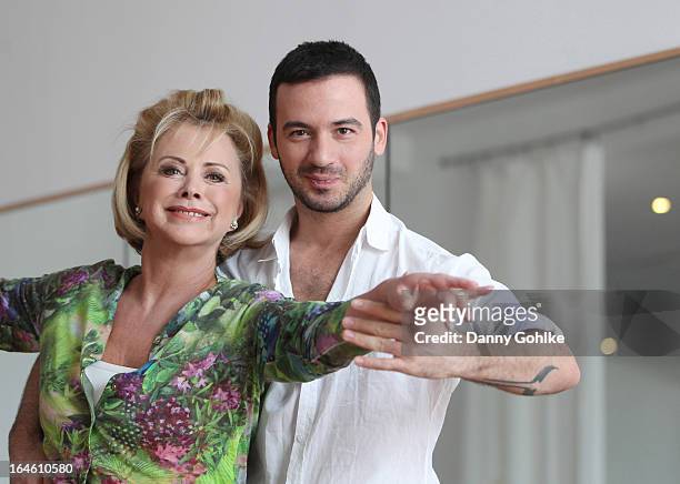 Marijke Amado and Stefano Terrazzino pose at a photo call for the sixth season on Germany's RTL network competition 'Let's Dance' on March 25, 2013...