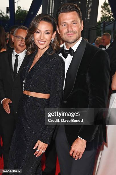 Michelle Keegan and Mark Wright arrive at the National Television Awards 2023 at The O2 Arena on September 5, 2023 in London, England.