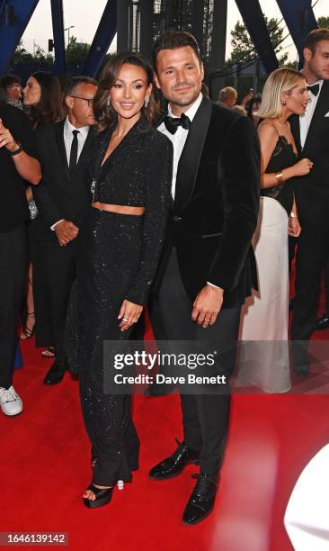 Michelle Keegan and Mark Wright arrive at the National Television Awards 2023 at The O2 Arena on September 5, 2023 in London, England.