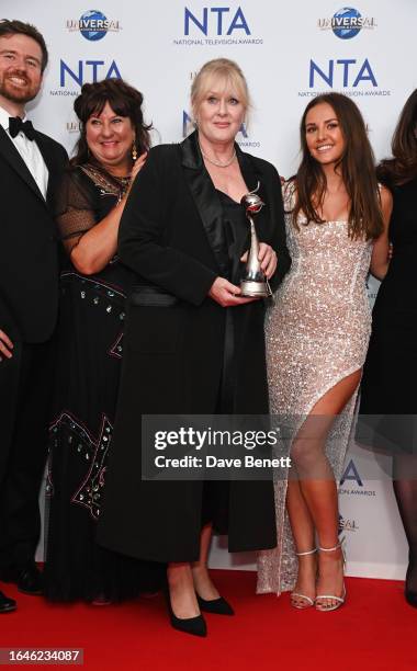 Executive Producer Will Johnston, Producer Jessica Taylor, Sarah Lancashire and Mollie Winnard, accepting the Returning Drama award on behalf of...