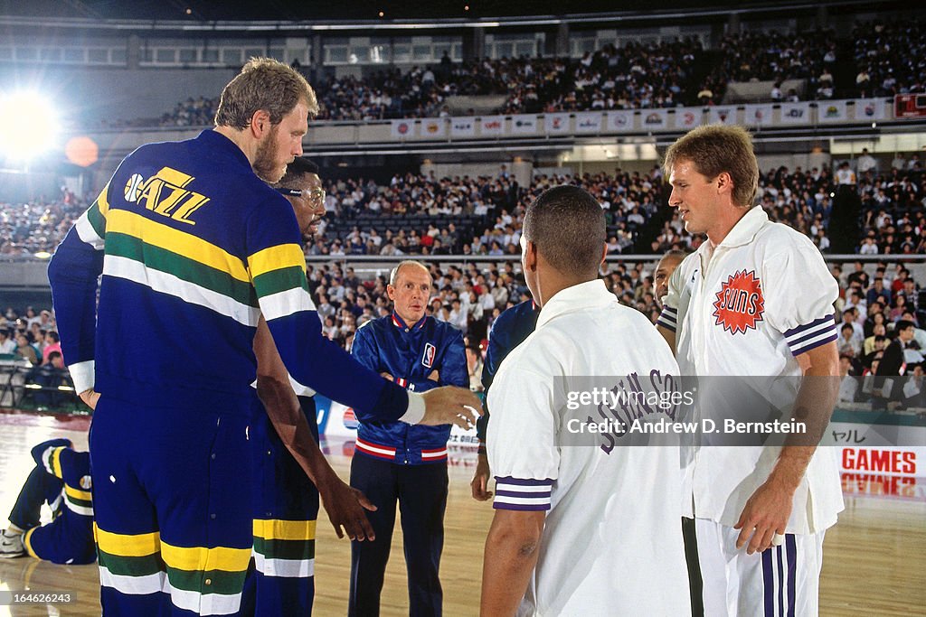 1990 Japan Games: Utah Jazz v Phoenix Suns