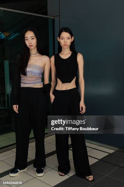 Models during Rakuten Fashion Week TOKYO 2024 S/S on August 29, 2023 in Tokyo, Japan.