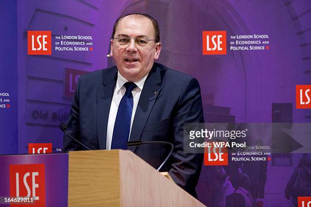 Axel Weber, chairman of UBS AG, speaks during a financial and economic event at the London School of Economics on March 25, 2013 in London, England....
