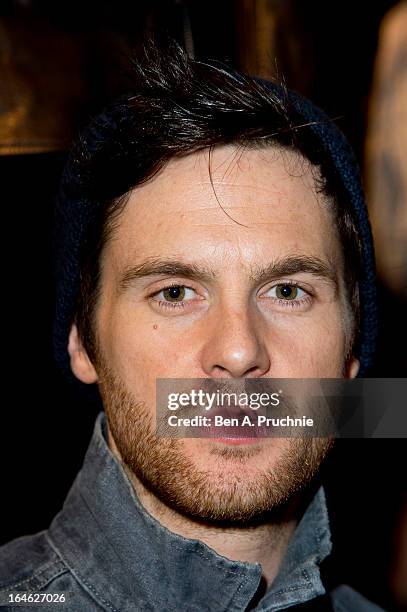 Tom Riley attends AllSaints Biker Project - Series One at All Saints on March 25, 2013 in London, England.