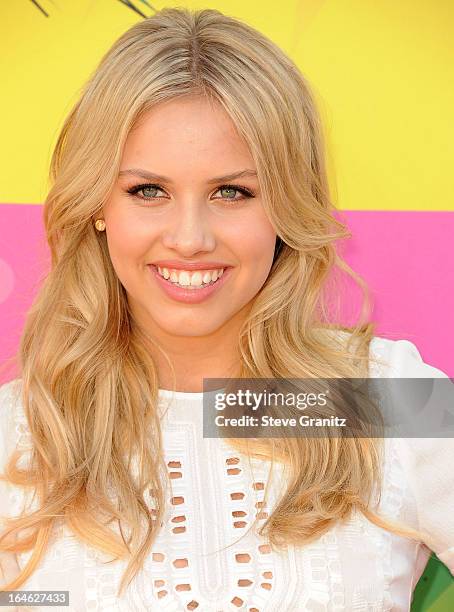 Gracie Dzienny arrives at the Nickelodeon's 26th Annual Kids' Choice Awards at USC Galen Center on March 23, 2013 in Los Angeles, California.