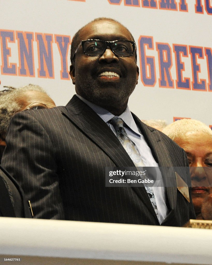 Earl "The Pearl" Monroe and Walt "Clyde" Frazier Visit The New York Stock Exchange