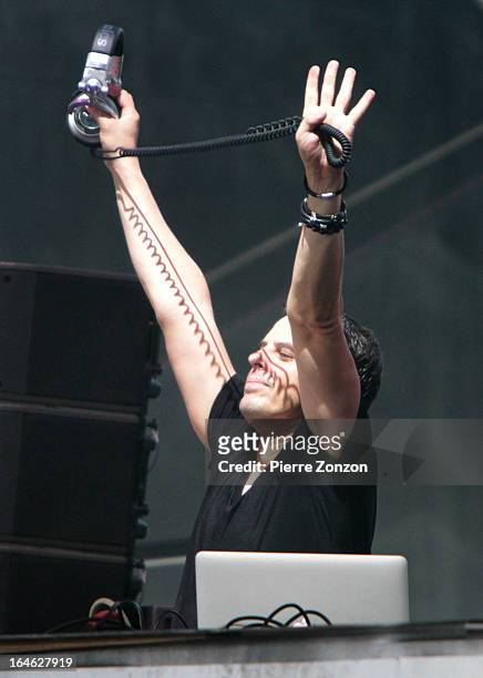 German DJ Markus Schulz performing at the Ultra Music Festival at Bayfront Park Amphitheater on March 24, 2013 in Miami, Florida.