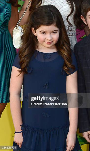 Actress Addison Riecke arrives at Nickelodeon's 26th Annual Kids' Choice Awards at USC Galen Center on March 23, 2013 in Los Angeles, California.