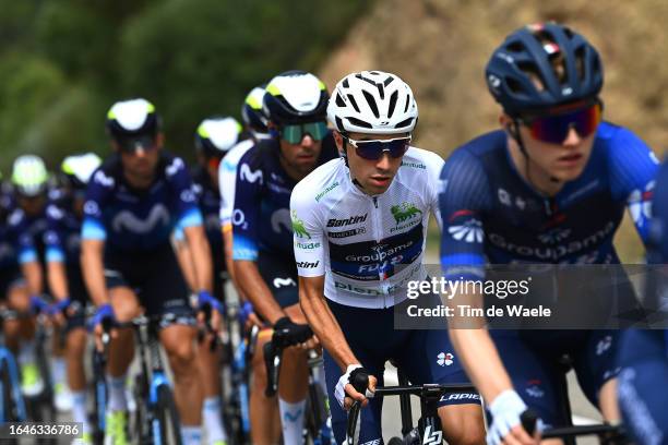 Lenny Martinez of France and Team Groupama - FDJ - White best young jersey competes during the 78th Tour of Spain 2023, Stage 4 a 184.6km stage from...