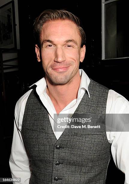 Dr Christian Jessen attends an after party following the press night performance of 'Peter And Alice' at The National Cafe on March 25, 2013 in...