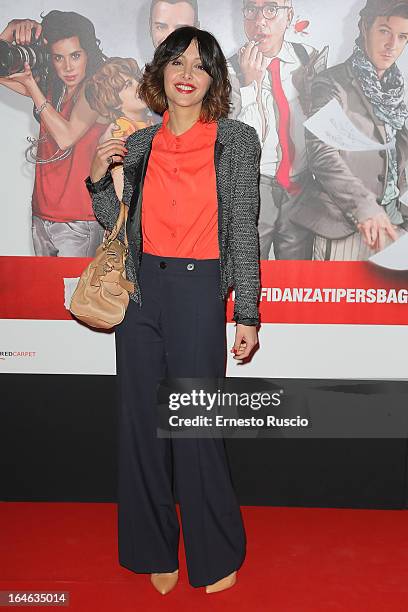 Annalisa De Simone attends the "Outing" premiere at Cinema Adriano on March 25, 2013 in Rome, Italy.