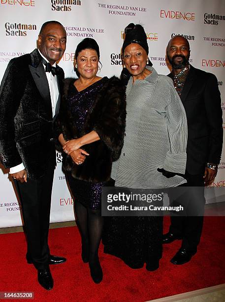 Reginald Van Lee, Kathleen Battle, Jessye Norman and Ronald K. Brown attend the Evidence, A Dance Company 9th annual Torch Ball at The Plaza Hotel on...