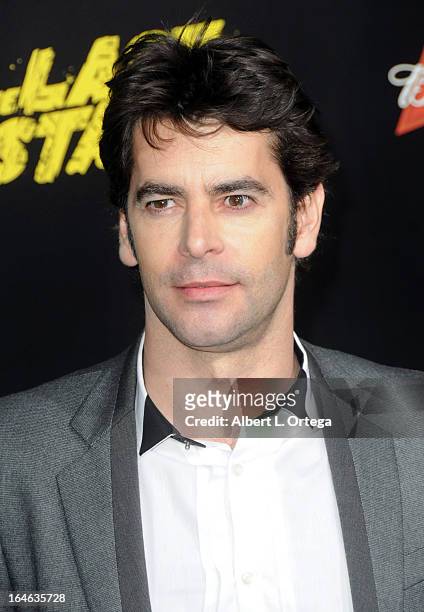 Actor Eduardo Noriega arrives for The Los Angeles Premiere of "The Last Stand" held at Grauman's Chinese Theater on January 14, 2013 in Hollywood,...