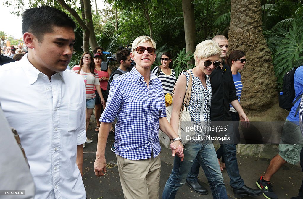 Ellen DeGeneres Visits Taronga Zoo