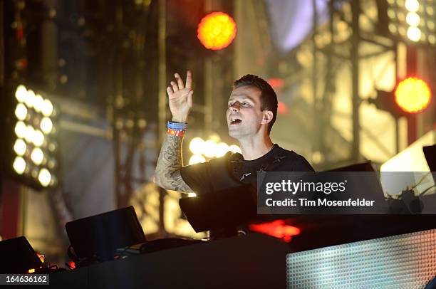 Dirty South performs at the Ultra Music Festival on March 24, 2013 in Miami, Florida.