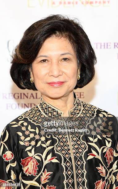 Loida Nicolas Lewis attends the Evidence, A Dance Company 9th annual Torch Ball at The Plaza Hotel on March 25, 2013 in New York City.