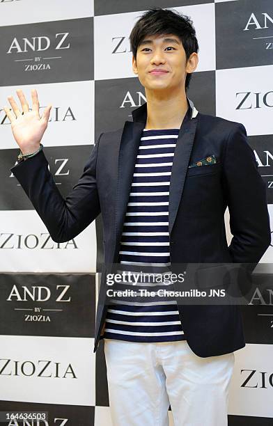 Kim Soo-Hyun attends the autograph session for ZIOZIA on March 22, 2013 in Seoul, South Korea.