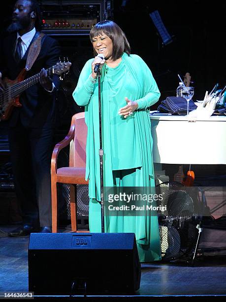 Patti Labelle performs at the 6th Annual Performance Series Of Legends at The John F. Kennedy Center for Performing Arts on March 25, 2013 in...