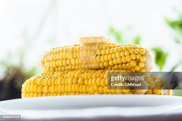 steamed corn - sweetcorn stock pictures, royalty-free photos & images