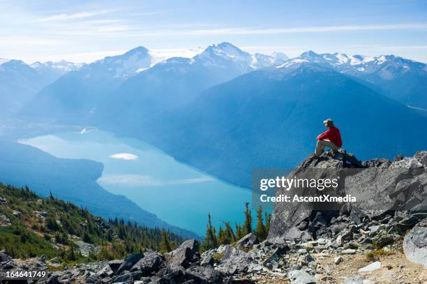 mountain solitude - british columbia canada stock pictures, royalty-free photos & images