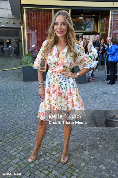 Xenia Seeberg attends the "Trauzeugen" premiere at Zoo Palast on September 5, 2023 in Berlin, Germany.