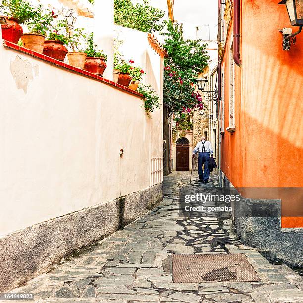 passage - castelmola stock pictures, royalty-free photos & images