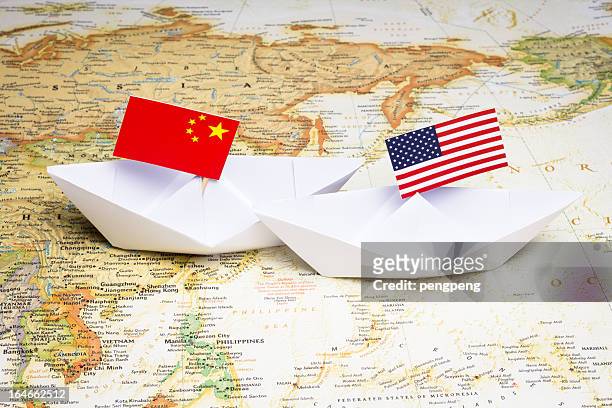 china y estados unidos - océano pacífico fotografías e imágenes de stock