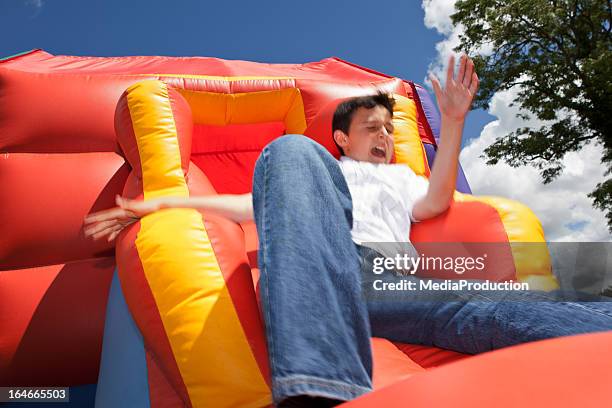 unfall - inflatable playground stock-fotos und bilder