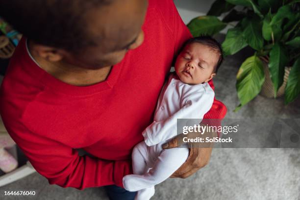 his first grandchild - newborn stock pictures, royalty-free photos & images