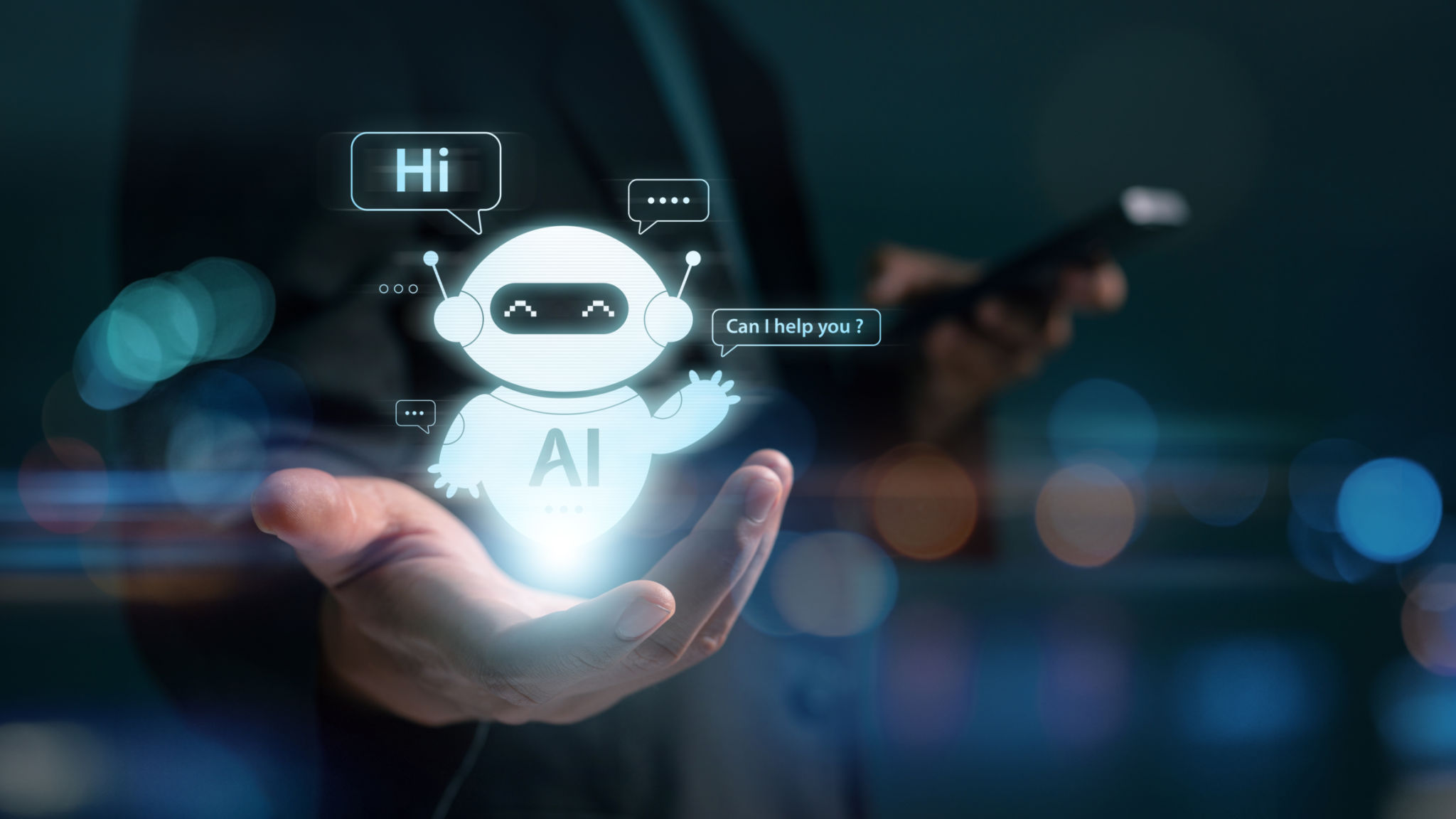 Business chatting a smart AI using an artificial intelligence chatbot developed with AI robot. automatically respond online messages intelligent service to help customers. Business chatting a smart AI using an artificial intelligence chatbot developed with AI robot. automatically respond online messages intelligent service to help customers.