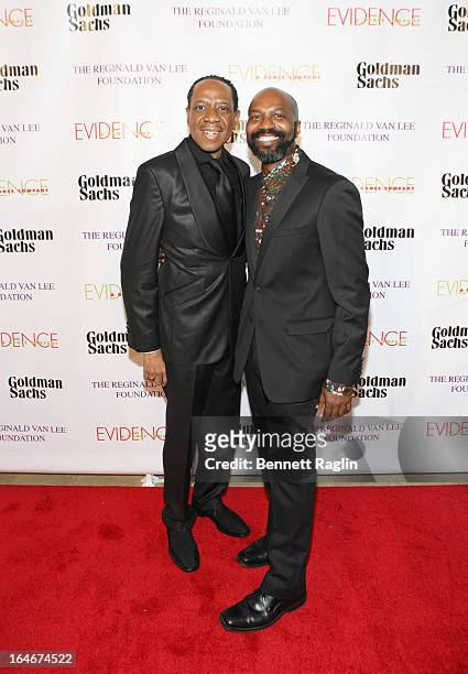 Recording artist Freddie Jackson and Ronald K. Brown attend the Evidence, A Dance Company 9th annual Torch Ball at The Plaza Hotel on March 25, 2013...